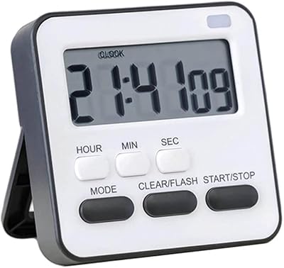 Midenior, first new look digital kitchen timer for children, kitchen timer for cooking, egg timer, magnetic digital chronometer for teacher, study, exercise, oven, cooking (black) (black).. DIAYTAR NIGERIA: Where shopping dreams come true with budget-friendly prices and nationwide shipping.
