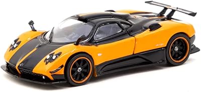 Tarmac Works Pagani Zonda Cinque Arancio San Tropez Orange Metallis and Black Global 64 Series 1/64 Car Model By Tarmac Works T64G-TL021-Or.. DIAYTAR NIGERIA redefines convenience with our vast product selection and swift nationwide delivery.