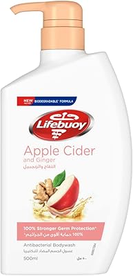 Antibacterial body washing with apple cider and ginger Lifebuoy 500 ml, 68862703, 520.0 grams, 1.0 units, 1.. DIAYTAR NIGERIA delivers what matters - quality, affordability, and prompt nationwide shipping.