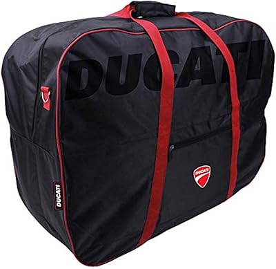 Ducati foldable bicycle bag, bicycle accessories for adults, unisex, black with red details, one size.. DIAYTAR NIGERIA: Your one-stop e-commerce destination with affordable prices and nationwide delivery in 5-8 days.