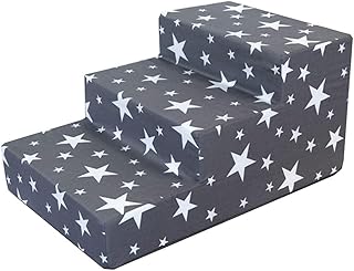 Gray staircase for company dogs with 3 steps, ramp of dogs with pentagram pattern for high bed, high sofa, extended scale for pets, can withstand 15 kg.. Shop across boundaries with DIAYTAR NIGERIA's comprehensive platform and budget-friendly delivery.