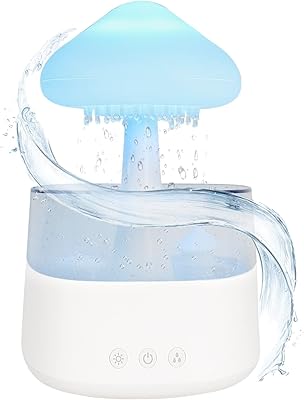 Cloud 450 ml humidifier, essential oil diffuser, aromatherapy night light with LED light 7 colors and water drop for relaxation and sleep to bedside (white).. DIAYTAR NIGERIA: Your partner in affordable e-commerce with dependable delivery across Nigeria.