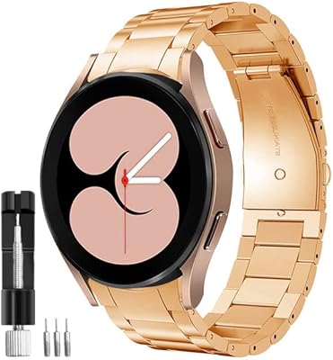 Watch accessories - Galaxys Watch 4 5 Stainless steel bracelet for Samsung Watch4/5 44 mm 40 mm Classic 46 mm 42 mm Bracelet with curved ends without spaces.. DIAYTAR NIGERIA brings online shopping to every Nigerian with affordable prices and reliable shipping.