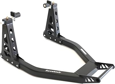 Shore Wheels Book Universal rear wheel support for L for motorcycle compatible with Yamaha, Honda, Kawasaki, Suzuki, BMW Sports Bike, Black Aluminum (3080-L).. Experience shopping satisfaction with DIAYTAR NIGERIA's vast selection and nationwide delivery service.