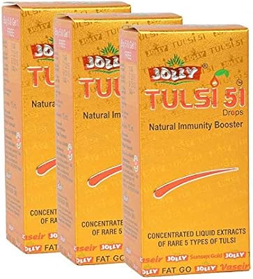 Natural immune booster 51 Drops Pretty Tulsi (clear gold) - 15 ml - Pack of 3.. Your comprehensive marketplace awaits at DIAYTAR NIGERIA with affordable prices and reliable delivery times.