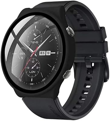 Dado Glass + hull for Huawei Watch GT 2 Pro, Complete Coverage Antichoc Protective Watter Stuffed glass for Huawei Watch GT 2 Pro (Black).. DIAYTAR NIGERIA: Where shopping is a pleasure with affordable prices and reliable delivery service.