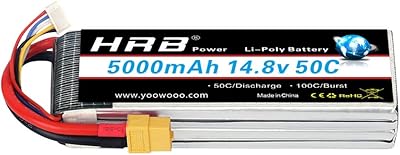 HRB 4S 14.8 V 5000 mAH 50C XT60 replacement Lipo battery compatible with car, truck, boat, RC helicopter.. From phone accessories to home decor — DIAYTAR Nigeria ships it fast.