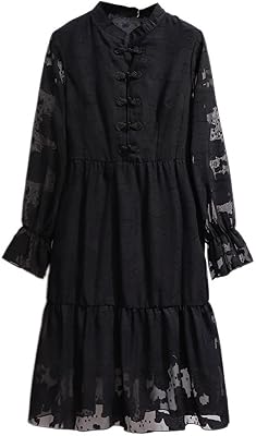 Ymikea Dresses for women, Ladies Fall Winter Dresses Large Size For Women Large embroidery dress with large ruffles with long sleeves (Color: Hortel, Size: 5xl).. Explore fashion, tech, home goods, and more on DIAYTAR Nigeria — always affordable, always fast.
