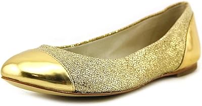 Shala ballet shoes for women in golden textiles.. Your go-to destination for affordable online shopping, DIAYTAR NIGERIA delivers in under 8 days.