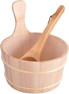 Wooden sauna bucket, 4L steam accessories, sauna accessories kit for Turkish steam spa/sauna.. Every order, every item — DIAYTAR Nigeria delivers fast and reliably.