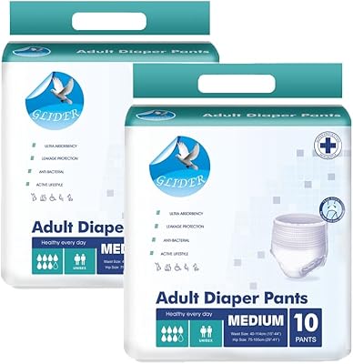 Adult diapers Glider Size M-Pants style (4-29 ", 75-105cm, pack of 2).. Your comprehensive marketplace awaits at DIAYTAR NIGERIA with affordable prices and reliable delivery times.