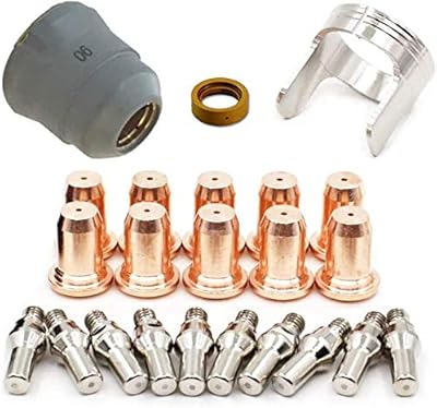 RX WELD 23 Pieces Plasma Turche Port of Port 62204 IPT-60 PT-60 IPT-40 PT40 Head 0.039 "1.0mm Electric protection cover locked.. DIAYTAR NIGERIA: Where quality meets affordability, with thousands of products delivered in less than 8 days.