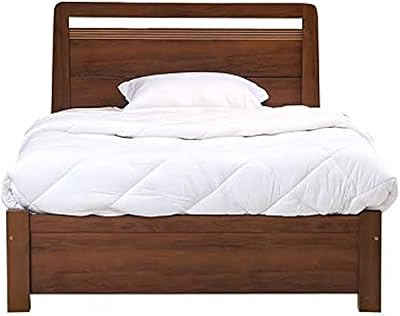 Lit ban emirates swanley, marron - 140 x 190 cm.. Your shopping journey simplified with DIAYTAR NIGERIA's vast selection and budget-friendly shipping.