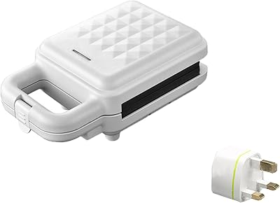 Mini all-in-one sandwich machine, mini waffle iron, suitable for partial control of the sealing and cooking sandwiches, panini machine (white).. DIAYTAR NIGERIA: Where shopping meets satisfaction with affordable prices and prompt delivery services.