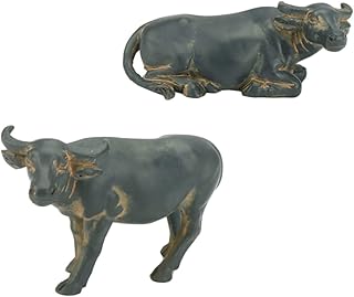 Yardwe 2 pieces micro -landscape, car ornament accessories for car, outdoor plant pots, mini toys, cow figurine, mini farm animal figurines, home ornament, bonsai, animal model decor, bonsai.. DIAYTAR NIGERIA: Empowering Nigerians with access to affordable products delivered within 8 days.