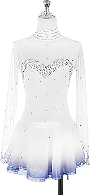 Ice skating dress, ballet gymnastics dress for women and girls, white size S.. Discover a world of affordable shopping with DIAYTAR NIGERIA's vast marketplace delivered to you in days.