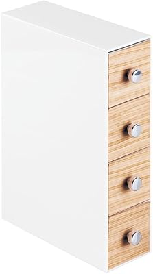 4 -drawer make -up organizer Idesign Realwood 26 "X.. With DIAYTAR Nigeria, shopping online is easy, affordable, and fast.