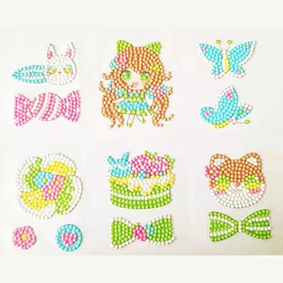 Diamond paint for children, handmade equipment package, colorful cartoon stickers, educational decorations, XPY girls gift (ST003).. Your shopping aspirations fulfilled at DIAYTAR NIGERIA with competitive prices and reliable delivery.