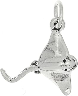 Unilateral stingray charm oxidized in Sterling LGU silver, not applicable.. From daily deals to exclusive products — DIAYTAR Nigeria has you covered.