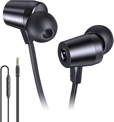 Gold -plated or AWEI -plated antibute wire headphones with microphone volume control and remote control for mp3, tablet, laptop and AWEI computer.. Affordable luxury and fast service — only on DIAYTAR Nigeria.
