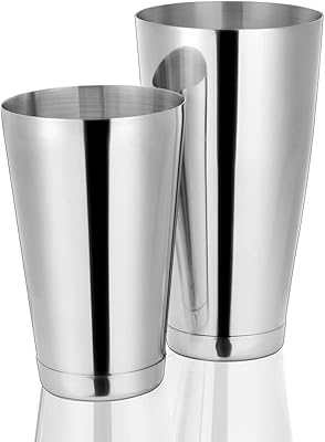 Robust cocktail shaker boxes in ETNESS stainless steel, Professional Shaker Boston mixer for bartender and bartender - Accessories for the preparation of cocktails/Boston cocktail mixture set.. DIAYTAR NIGERIA: Where every purchase is affordable and delivery is always within a week.