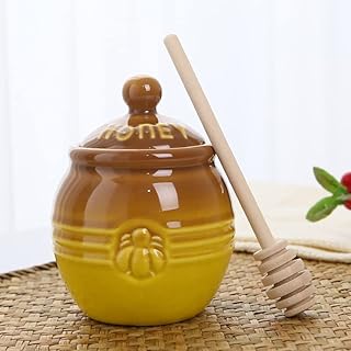 Honey pot in embossed sandstone The White Shop with wooden honey spoon, Orange Ambré/350 ml.. Fast. Reliable. Affordable. DIAYTAR Nigeria is all that and more.