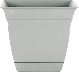 The Square Flower Pot in Plastic HC Cubaniz 8 "x 8" x 7.25 "in rustic stone.. DIAYTAR NIGERIA delivers more than products - we deliver affordable shopping satisfaction nationwide.