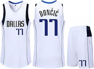 Basketball jersey for men dallas mavericks Luka DonniSic #77, sports training clothes for fans, jacket and shorts for children and adults, size XS.. From daily deals to exclusive products — DIAYTAR Nigeria has you covered.