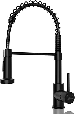 Abasso black kitchen faucet with sprayer, modern kitchen sink mixer with 2 water modes, commercial stainless steel kitchen taps Sus304.. Shop from Nigeria's largest product selection at DIAYTAR, with budget-friendly prices and swift delivery.