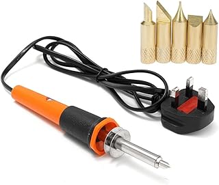 Set of versatile welding iron Melfy antioxidant with 30W 240V wood with 5 -headed electric engraving pen and set of pyrogravure pyrography pens, glass and metal.. DIAYTAR NIGERIA: Your partner in affordable online shopping with dependable delivery within 8 days.