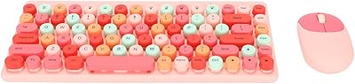 Wireless keyboard and Modern, cute, silent, comfortable, end and compact optical, 2,4 g keyboard with digital keyboard for laptop and pc compatible with (pink).. Experience the power of choice with DIAYTAR NIGERIA's vast catalog and affordable 5-8 day delivery.