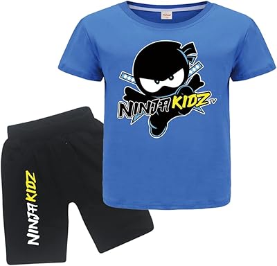 Set of summer clothes for children, T-shirt and shorts 100 % cotton ninja kids, set of clothes for boys and girls, relaxed tracksuit.. Shopping made simple with DIAYTAR NIGERIA's vast selection and budget-friendly nationwide delivery.