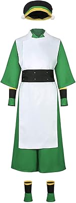 Toph Beifong Elegant Cosplay Costume with Halloween Hat Carnival Green Combination Coat Pants Pants for Women (Color: Green, Size: XL).. Experience shopping freedom with DIAYTAR NIGERIA's comprehensive marketplace delivered within 8 days.