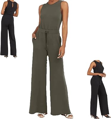 The air essentials combination for women, relaxed loose and short -sleeved and large belt combination with pockets (color: olive green, size: m).. The smarter way to shop online in Nigeria is through DIAYTAR Nigeria.