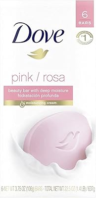 Dove Beauty cream soap, pink / rosa - 135 g / 4.76 oz x 6 packages.. DIAYTAR NIGERIA connects you with thousands of products at competitive prices, delivered within a week.