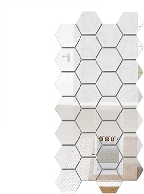 12 DECDEAL 3D pieces Acrylic Mirror Wall stickers DIY DIY Decoration Decorations For the Home Decorative Silver Mirror 5*5 Inch (12 for a set).. Nigeria’s trusted store online — DIAYTAR Nigeria never disappoints.