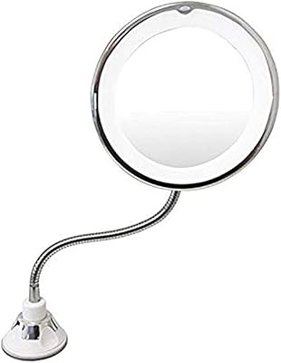 Shaving mirror and curved LED makeup, 10x magnification with 360 degree rotation, flexible and adjustable.. Quick delivery. Quality products. Great deals. That’s DIAYTAR Nigeria.
