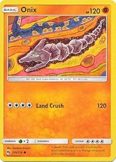 Pokémon - Onix - 109/214 - common - lost thunder.. DIAYTAR NIGERIA brings the nation's largest product catalog to your doorstep at prices you'll appreciate.