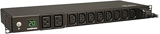 PDU adapter with Tripp Lite counter, 20 A, 10 sockets (8 C13 and 2 C19), 200-240 V, C20/L6-20P, 10-foot cord, Rack power supply, TAA (PDUMH20HV).. Shop quality and variety at unbeatable prices on DIAYTAR Nigeria — delivery in under 8 days.