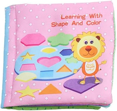 EDUPRO - Books for babies for children Silent Book Soft Fabric Book In English Development of Baby Intelligence Learn the Cognize Libros Infantile image (shape and color).. DIAYTAR NIGERIA: Where shopping dreams become reality with budget-friendly prices and prompt delivery.