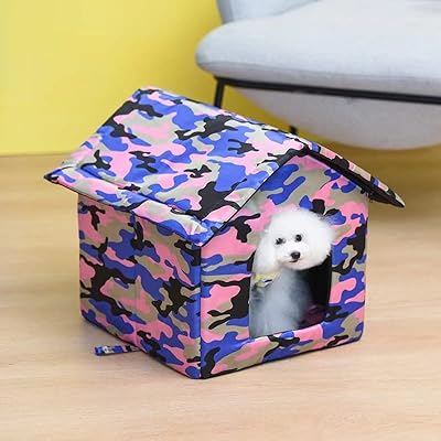 Lizhengfeng Feln for Cat, Outdoor Niche for Cat, Waterproof for Rain for Winter, a cat shelter with a thick shelter for stray cats, hot and windbreaker (33 × 30 × 33 cm, pink camouflage).. Experience the convenience of one-stop shopping with DIAYTAR NIGERIA's diverse and affordable marketplace.