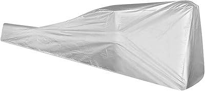 Cover for breaded water rower, silver, resistant to water, dust and sun for domestic use indoors and outdoors.. DIAYTAR NIGERIA: Your trusted e-commerce partner with extensive product choices and affordable delivery.