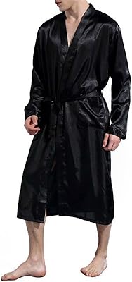 Bathrobe silk satin dresses for men pajamas in.. Your shopping aspirations fulfilled at DIAYTAR NIGERIA with competitive prices and reliable delivery.