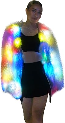 LED Luminous Fuite Fur Coat For Women White Coat.. Experience the power of choice with DIAYTAR NIGERIA's vast catalog and affordable 5-8 day delivery.