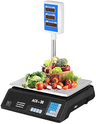 Sunrise Food Price Calculation Balance with LCD screen for points of sale, fruits, vegetables, meat, supermarket (40 kg).. DIAYTAR NIGERIA transforms dreams into deliveries with our affordable prices and 5-8 day shipping.