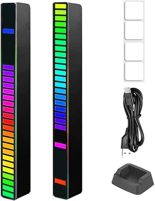 2 pieces lighting light of its RVB, wireless sound lighting 32 pearls, strip of ambient light colorful LED for car, games, computer, television.. Easy checkout, quick delivery — shop now on DIAYTAR Nigeria.