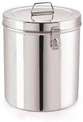 SATYAKI Steels storage box stainless steel with laser engraving by ATA, water storage container with water storage handle, Dabba steel container for kitchen - 5 liters.. DIAYTAR NIGERIA combines extensive product options with budget-friendly prices, delivered in 5-8 days.