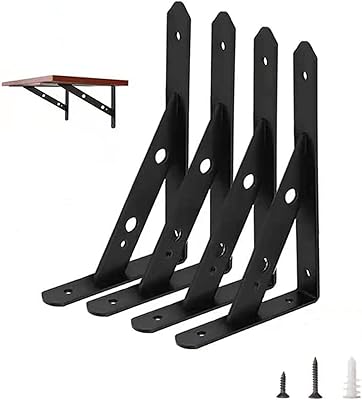 4 L support sets, wall support for robust floating shelf for open DIY shelves.. DIAYTAR NIGERIA: Where quality products become affordable with our nationwide shipping service.