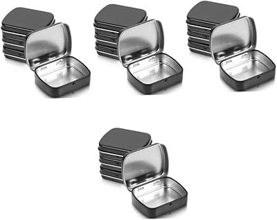 40 pieces Koheli Cookie Tin Containers Small containers Travelers rectangular canned hinge with metal hinges in black iron.. Reliable delivery, all over Nigeria — that’s DIAYTAR Nigeria promise.