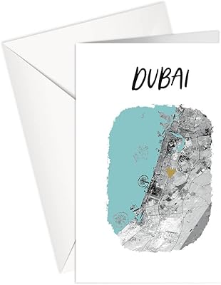 Greeting card - General | UNIS Arab Emirates Map | Dubai | P174 | Sharethelove (large format A4).. DIAYTAR NIGERIA: Your trusted partner for affordable online shopping with reliable delivery timeframes.